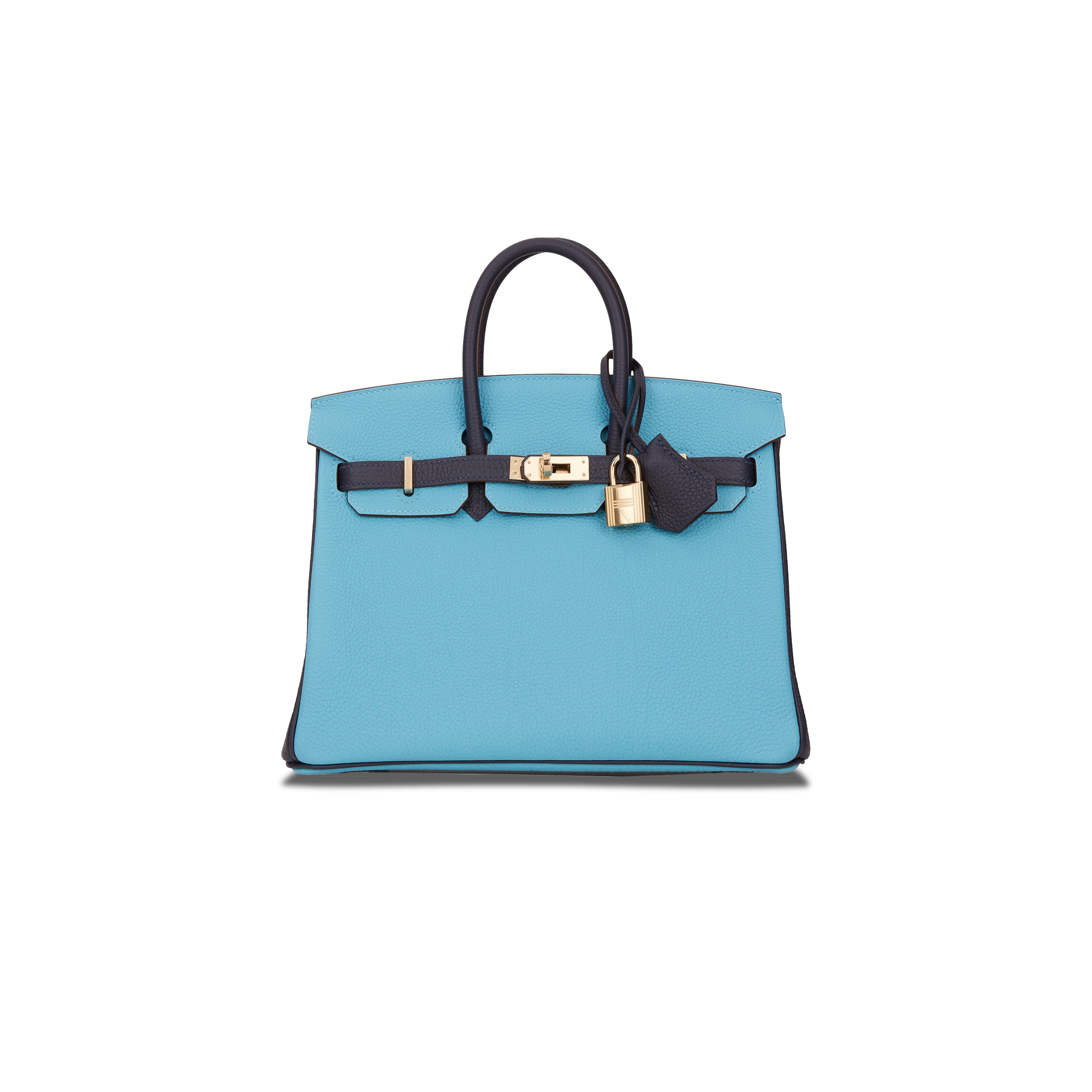 HERMÈS BIRKIN 30 TOGO LEATHER NORTHERN BLUE AND MIDNIGHT BLUE ROSE GOLD BUCKLE 2354843790 (30*23*15cm)